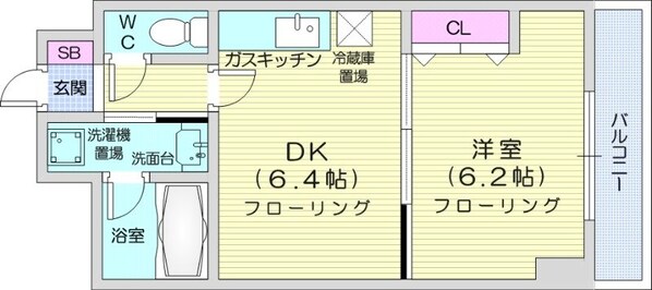 桑園駅 徒歩4分 4階の物件間取画像